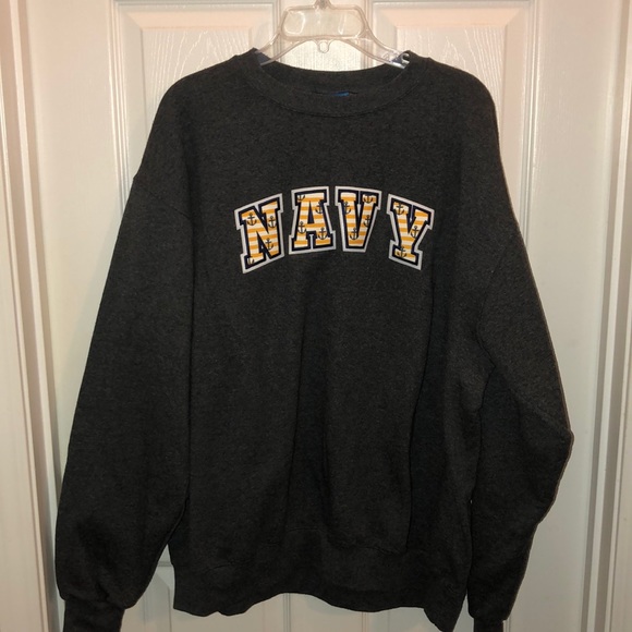 Champion Tops - Cute Navy Sweatshirt in dark charcoal